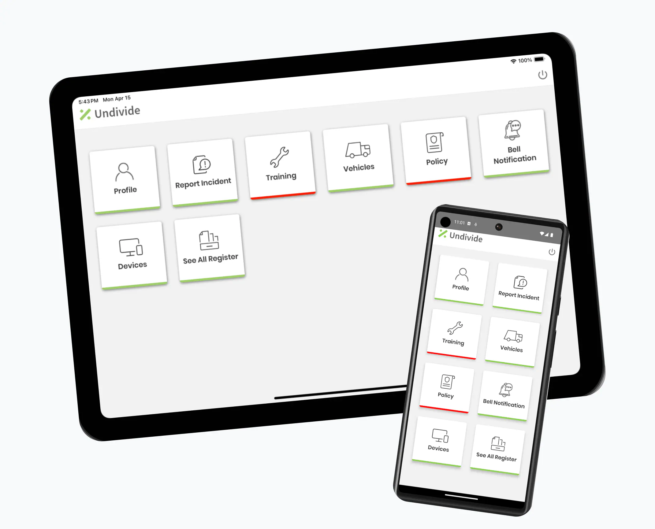 B2B Compliance App interface and product design